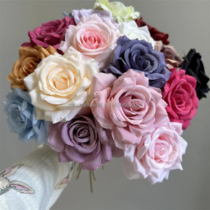 CM-TH1194 einzelne Kopf <span class=keywords><strong>Rose</strong></span> 20 Farben <span class=keywords><strong>Rose</strong></span> künstliche Blumen arrangement für Hochzeit - Product Image 5