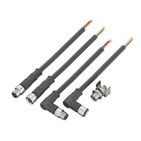 Fil d'alimentation d'équipement d'automatisation connecteur M08 étanche mâle femelle 5Pin Signal prise électrique moulée avec câble