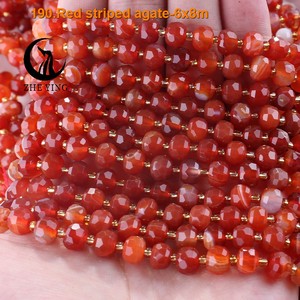 Zhe Ying 6*8mm perles <span class=keywords><strong>de</strong></span> pierre Rondelle à facettes perle <span class=keywords><strong>de</strong></span> pierre naturelle pierre précieuse perles <span class=keywords><strong>de</strong></span> pierre à facettes Rondelle en vrac pour la fabrication <span class=keywords><strong>de</strong></span> bijoux - Product Image 5