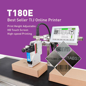 T180e Oem Odm Logos Date Barcodedrukmachine Betaalbare Online Tij Industriële Inkjetprinter Voor Plastic Zakpapier - Product Image 3