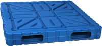 Chariot élévateur à palettes 4 voies pour entrepôt à usage intensif Conteneur de palettes industriel en plastique