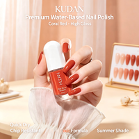 KUDAN Vernis à ongles pailleté effet eau, tendance, pelable, pour DIY à domicile, certifié, vente en gros pour salons UE et États-Unis