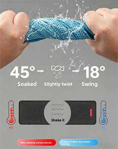 Serviette de sport rafraîchissante personnalisée avec logo, étui en silicone, 145g, microfibre de haute qualité, séchage rapide, effet rafraîchissant instantané, idéale pour marathon, cadeau - Product Image 4