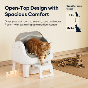 AutoScooper 12 Lite – Bac à litière intelligent et automatique pour chat, écologique, en plastique, double mode, toutes tailles de chats, grande capacité 10 kg, facile d'utilisation - Product Image 2