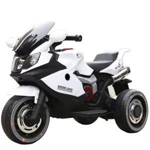 Ride on Car Electric Toy Single Drive Double Drive Motorbike for Sale White Color Electric Motorbike Kids Battery PVC Plastic