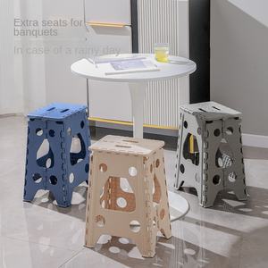 كرسي بلاستيكي قابل للطي YJD318 حديث للاستخدام في الصيد والتخييم في الهواء الطلق، كرسي محمول صغير للاستخدام المنزلي وغرفة النوم - Product Image 3