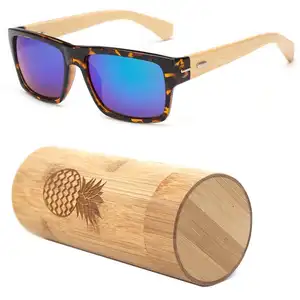 Özel yenilik promosyon el sanatları geri dönüşüm özel plastik ahşap ve bambu güneş gözlüğü