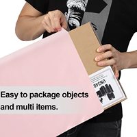 En Stock, sacs de courrier en Poly imprimés personnalisés avec poignée, emballage, sacs d'expédition en Poly avec poignée, Logo, enveloppe en plastique