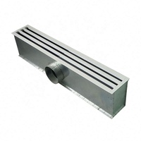 Grille d'enregistrement de boîte d'assemblée plénière en aluminium Forme carrée Diffuseur à fente linéaire HVAC Composant de climatisation réglable (PB-LSD)