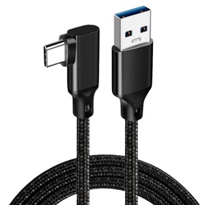สายเคเบิลข้อมูล Pengqiao Type C ถึง USB A ขั้วต่อมุมขวา การชาร์จความเร็วสูงสำหรับเกมมือถือ อุปกรณ์ VR - Product Image 4