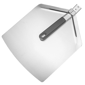 Pala para <span class=keywords><strong>Pizza</strong></span> Cuadrada Extra <span class=keywords><strong>Grande</strong></span> Plegable de Acero Inoxidable 430 con Mango de Goma y Plástico - Product Image 5