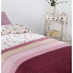 Juego de Funda de Edredón Individual Debora de 160x235 cm, Ropa de Cama Floral de Algodón para el Hogar - Product Image 4