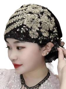 Gorro de malla transpirable ecológico YASEEN para mujer, pañuelo musulmán con detalles de encaje, adecuado para todas las estaciones - Product Image 2