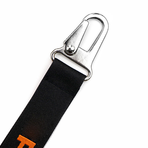 Biểu Tượng Tùy Chỉnh Cổ Jacquard Dây Buộc Thăng Hoa Dây Cuộn Dây Đeo Ngắn Dây Buộc Với Logo Tùy Chỉnh Keychain - Product Image 3