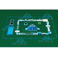 Jeux d'eau gonflables, grande mer, TUV Commercial, grands jeux d'eau pour adultes, parc aquatique gonflable flottant