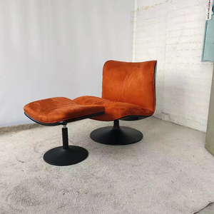 Fauteuil de loisir moderne de luxe à une place Fauteuil inclinable en cuir et tissu Fauteuil de salon Chaise longue Fauteuil à bascule - Product Image 3