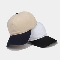 Gorras de Béisbol de Dos Tonos, Lisas, sin Estructura, de 6 Paneles, Estilo Dad Hat