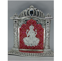 Statue élégante artisanale en acier inoxydable de Radha Krishna pour la décoration de la salle de prière à domicile, sculpture religieuse hindoue pour anniversaire et mariage