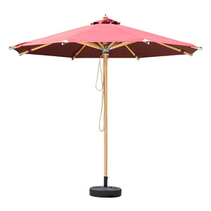 Paraguas impermeable para muebles de exterior de <span class=keywords><strong>madera</strong></span> de teca para jardín, patio, hoteles y parques - Product Image 1