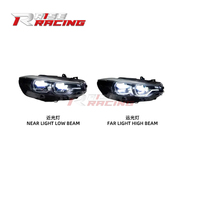 Rise Racing Nuevo Faro LED de Repuesto de 12V 6000K con Ojo de Ángel Azul para BMW F30 320i 325i