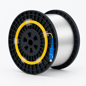 Câble de branchement FTTH à fibre optique invisible G657A2 monomode 0,25 mm, 50,4 km par rouleau, fibre nue pour déploiement par drone - Product Image 3