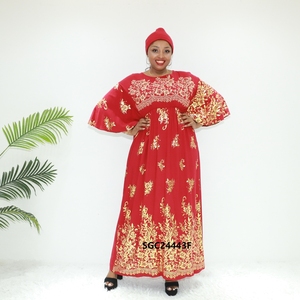 Vêtement musulman Ensemble abaya <span class=keywords><strong>3</strong></span> <span class=keywords><strong>pièces</strong></span> noir SGC24443F Vêtement camerounais abaya - Product Image 4