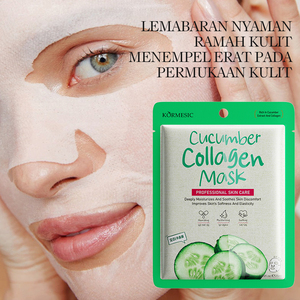 KORMESIC <span class=keywords><strong>Masque</strong></span> Facial au <span class=keywords><strong>Concombre</strong></span> et Collagène Hydratant et Apaisant en Profondeur 25ml Certifié Bpom – Vente en Gros - Product Image 5