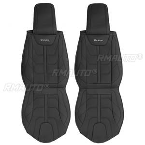 2 housses de siège de voiture universelles en cuir PU, housses de siège automobile, protège-sièges pour la plupart des voitures, luxe - Product Image 4
