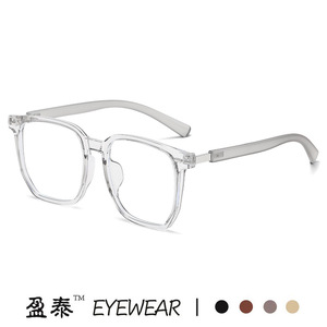 แว่นตาทรงสี่เหลี่ยมเต็มกรอบ เลนส์เรซิ่น ป้องกันแสงสีฟ้า กรอบสำหรับทุกเพศ - Product Image 2