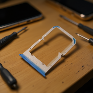 Bandeja para tarjeta SIM Oppo para A72 2020 Cph2067, pieza de repuesto azul de triple corte - Product Image 3