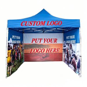 Carpa Plegable Profesional para Exposiciones de 3x3m, Impresión Personalizada, Impermeable, con Paredes Laterales - Product Image 1