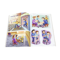 Cómic personalizado-Libro de cuentos colorido de tapa blanda con diseño personalizado