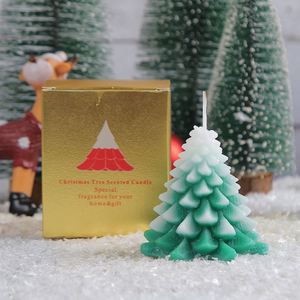 Distributor Supply Creative Paraffin 8Cm <b>Christmas</b> <b>Tree</b> <b>Candle</b> Festive in Gift Box Ornament Decorations for the Holiday Season - Product Image 3