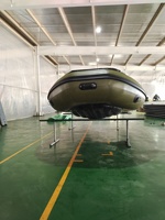 FLÈCHE SOLAIRE Plancher d'air de bateau gonflable 8 personnes Jet de bateau de vitesse gonflable 1.2mm PVC Super Jet Tunnel avec sauvetage de plancher d'air