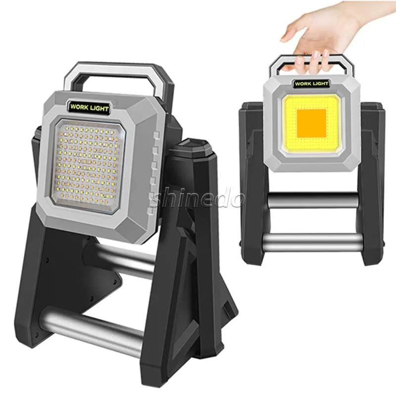 Portable LED Floodlight Camping IP65 Stretchable Spotlight Work Lamp Auto Repair Light Rechargeable LED Work Light