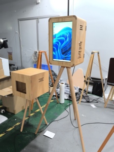 ตู้ถ่ายรูปไม้สำหรับ <span class=keywords><strong>iPad</strong></span> 12.9 นิ้ว พร้อมขาตั้งเครื่องพิมพ์ กล้อง DSLR ดีไซน์วินเทจ สำหรับงานปาร์ตี้และอีเว้นท์ พร้อมกล่องใส่แบบแข็ง - Product Image 4