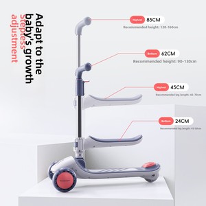 <span class=keywords><strong>Patinete</strong></span> de Pedales Ajustable LS para Niños de 6 a 14 <span class=keywords><strong>Años</strong></span>, Cuerpo de Hierro, <span class=keywords><strong>3</strong></span> Ruedas, Asiento Acolchado, Ruedas Silenciosas, Luces Intermitentes - Product Image 5