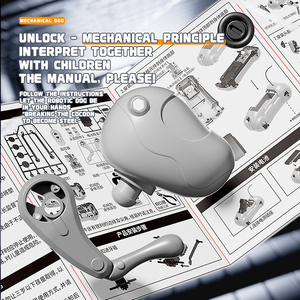 Hot Bán 2.4Ghz RC <span class=keywords><strong>Robot</strong></span> Điện DIY Lắp Ráp Nhựa Cơ Khí Con Chó Trẻ Em Của Giáo Dục Vật Nuôi Điều Khiển Từ Xa Đi Bộ Đồ Chơi - Product Image 5