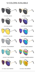 <span class=keywords><strong>Gafas</strong></span> de Sol de Aviación Clásicas Vintage para Hombre y Mujer, Protección UV 400, <span class=keywords><strong>Gafas</strong></span> de Sol Promocionales <span class=keywords><strong>Baratas</strong></span> con Logotipo Personalizado - Product Image 2