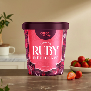 Premium Halal Ruby <b>Chocolate</b> Pasty Semi-Sweet Jam & Biscuit Nut Cream Dried Cranberry Choco Crunch Tea Bar Candy - Product Image 1