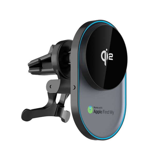 New Design Magnetic 15W Wireless Car Charger for Iphone 15/14/13 Series, Wireless Phone Charger for Find My