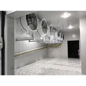 نظام تبريد لغرفة باردة بلوحة بلاستيكية 6*4*3.5 متر 150 مم من البولي يوريثان من +30 إلى -25 درجة مئوية خلال ساعتين