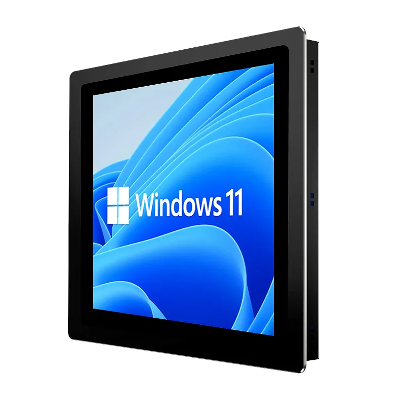 10.1 inç su geçirmez parlaklık dirençli dokunmatik ekran gerçek düz X86Industrial PC fiyat gömülü endüstriyel Tablet bilgisayar paneli