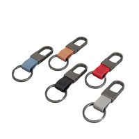 Porte-clés en cuir petit mode simple couleur couleur claire porte-clés voiture clé pendentif cadeau