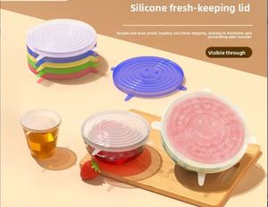 Couvre-aliments en silicone de qualité alimentaire avec design visage, étanche et transparent pour la conservation des aliments - Product Image 5