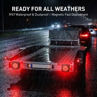 Nuevo Kit de Luces LED Magnéticas Inalámbricas para Remolque, Tractor, Barco, Camión y Furgoneta - Clasificación IP67, Aprobado por SAE/DOT, 12V
