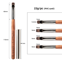 Nouvelle usine conception personnalisée Ultra large 9.2mm nettoyage vernis poussière acrylique Art ongles brosse ensembles 3d Uv Gel français brosse à ongles