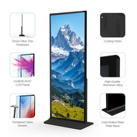 Pantalla de señal brillante tótem pantalla Lcd comercial pantalla Standee pantalla Digital Android publicidad para escaparate