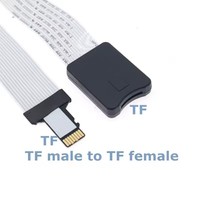 Adaptateur d'extension de lecteur de carte TF mâle vers micro SD femelle, 48cm, 25cm, câble d'extension pour voiture, GPS, téléphone, caméra TV