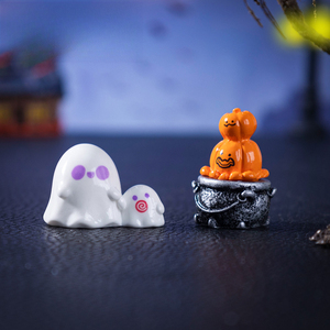 Nouveaux petits ornements d'Halloween de Weijs, décorations DIY de micro-paysages de chaudron de sorcière, <span class=keywords><strong>mini</strong></span> accessoires en résine - Product Image 4